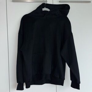 Plain black hoodie